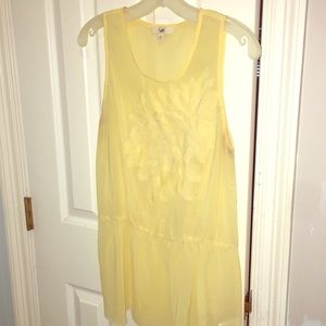 Sheer yellow top